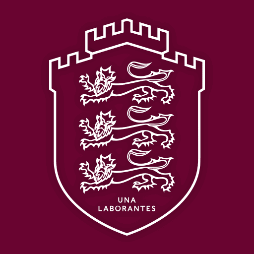 Emblem of Kings School with castle design and lions, symbolising tradition and excellence in education.