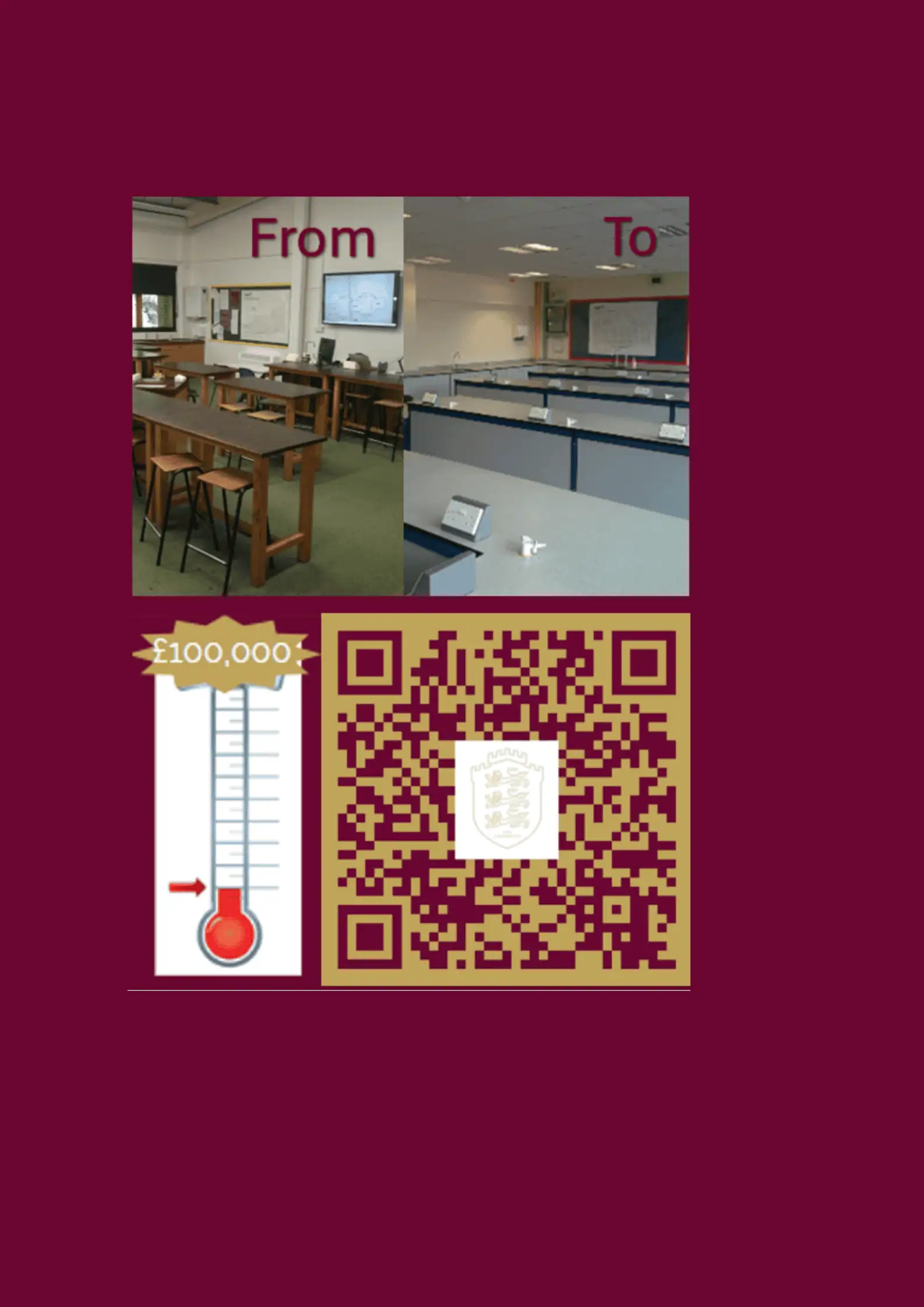 School classroom, modern and traditional learning spaces at Kings School Hants.